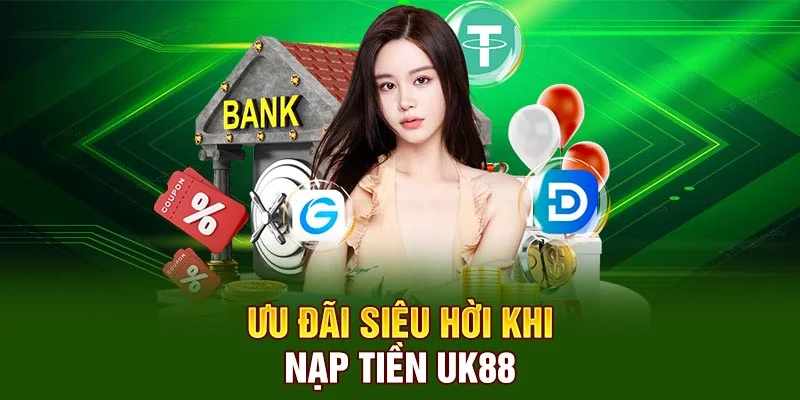 Ưu đãi siêu hời khi nạp tiền UK88 
